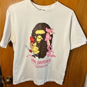 A Bathing Ape x Pink Panther Tee (BAPE Large T-Shirt